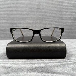 Ray-Ban RB 5245 2034 Black Clear Rectangular Eyeglasses Frames 54-17-145